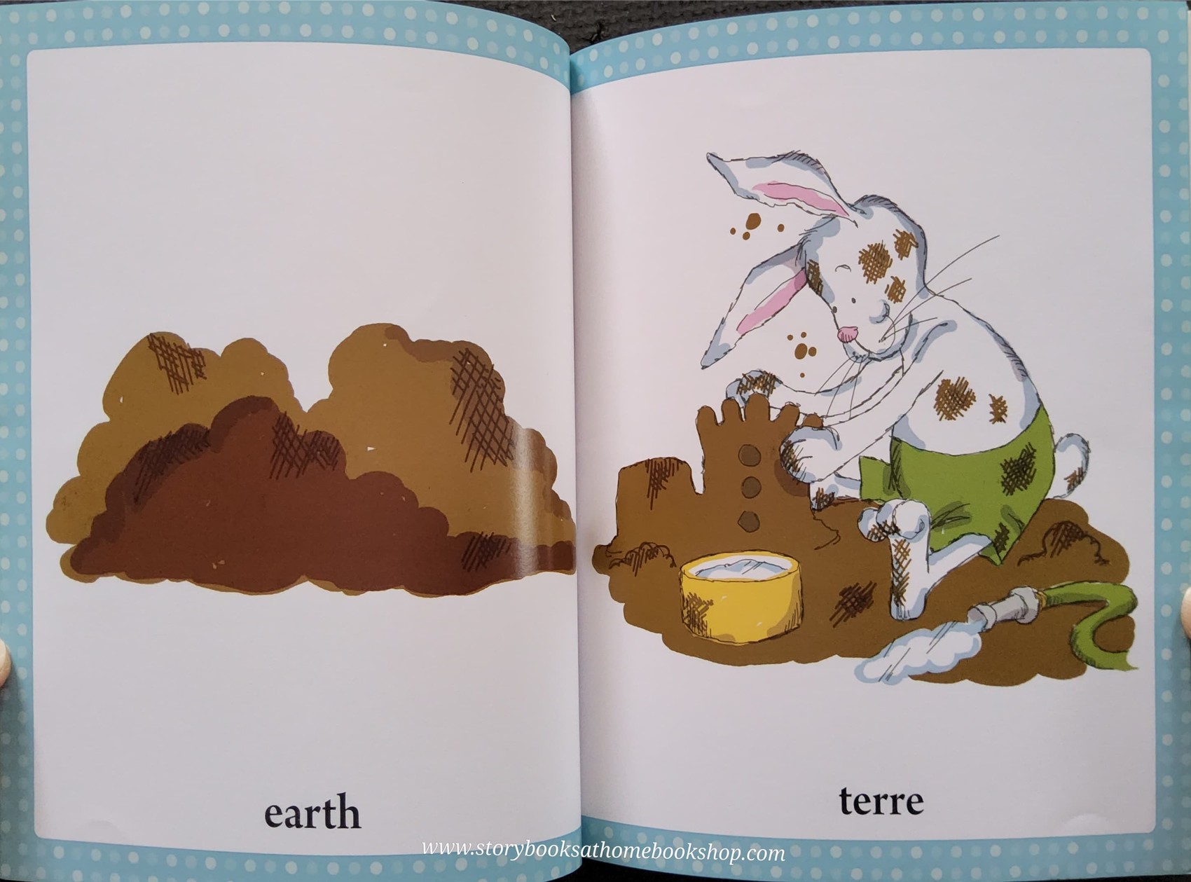 หนังสือนิทานปกอ่อน ** 🍅🍓NATURE-La nature ENGLISH-FRENCH BOOK