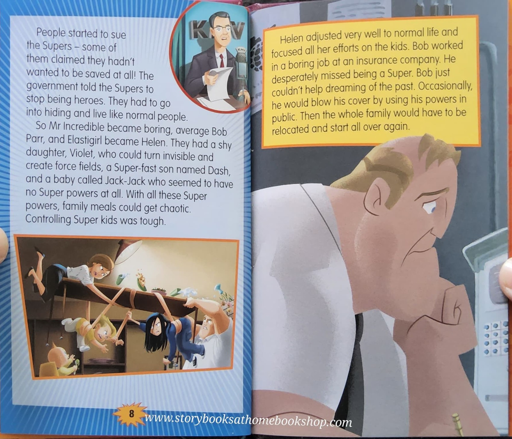 หนังสือนิทานปกแข็ง** 🍅🍓 Disney PIXAR THE INCREDIBLES