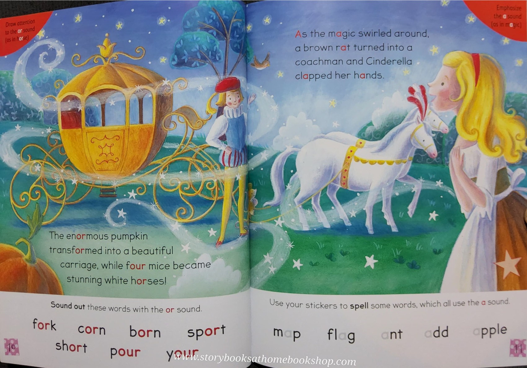 หนังสือนิทานปกอ่อน** ♥️READING TOGETHER: CINDERELLA WITH STICKERS♥️