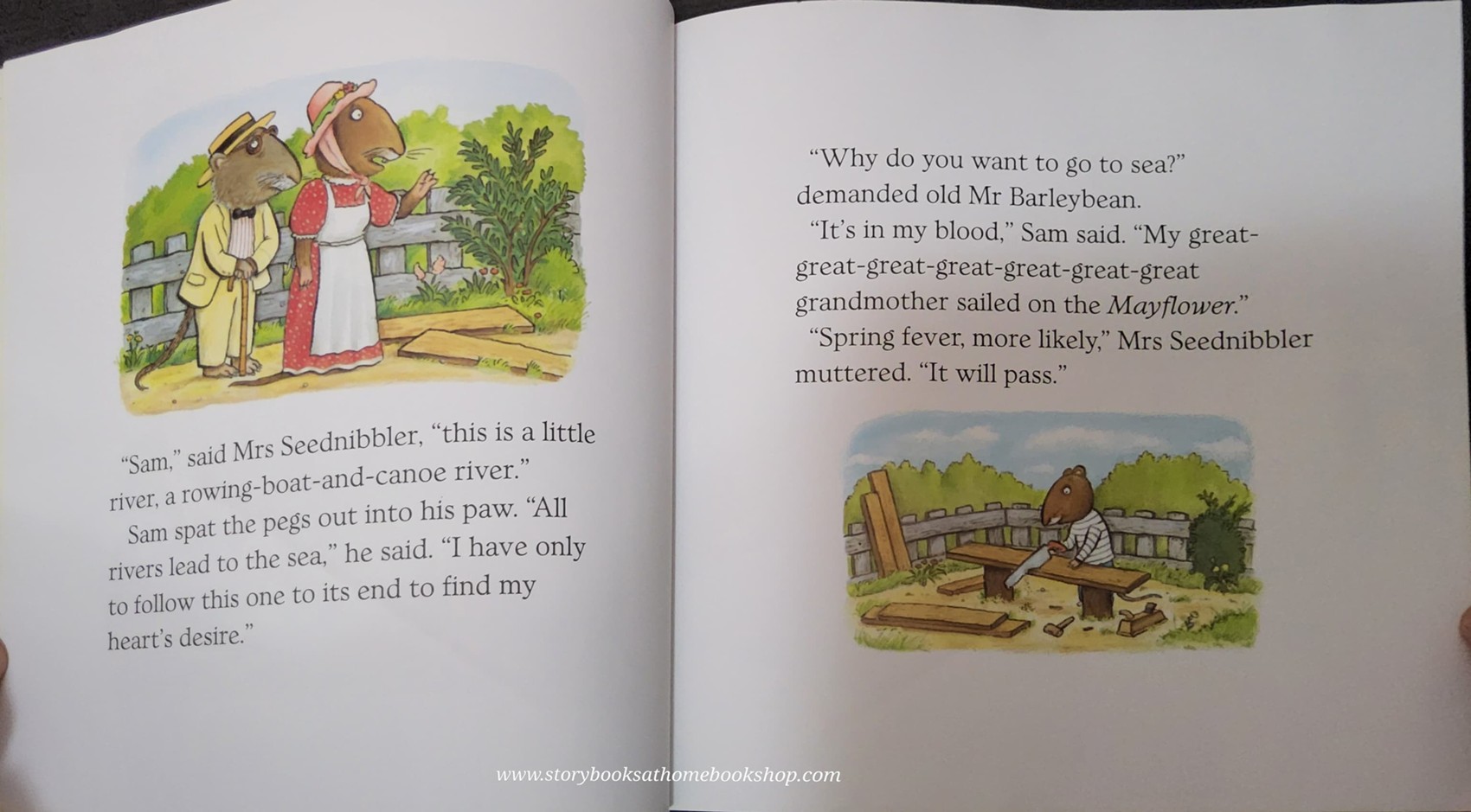 หนังสือนิทานปกอ่อน** 🍅🍅SAM WHO WENT TO SEA BY PHYLLIS ROOT AND AXEL SCHEFFLER