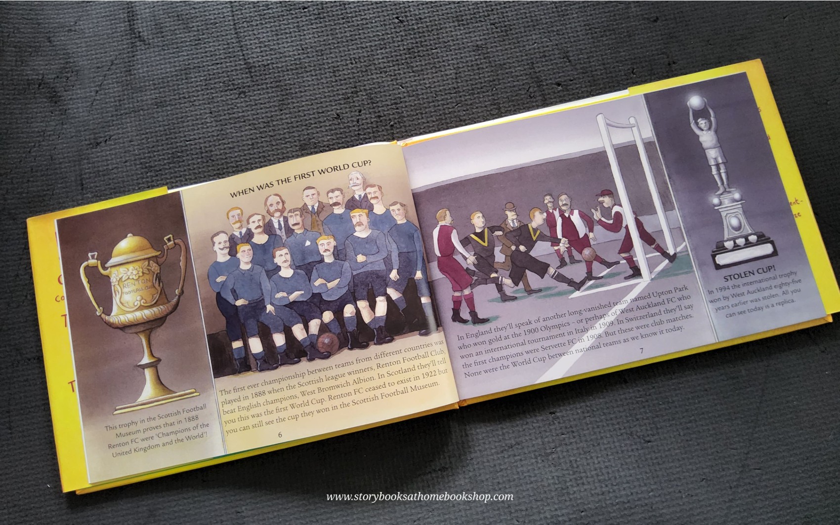 หนังสือนิทานปกแข็ง** 🍅🍅THE STORY OF THE WORLD CUP BY RICHARD BRASSEY