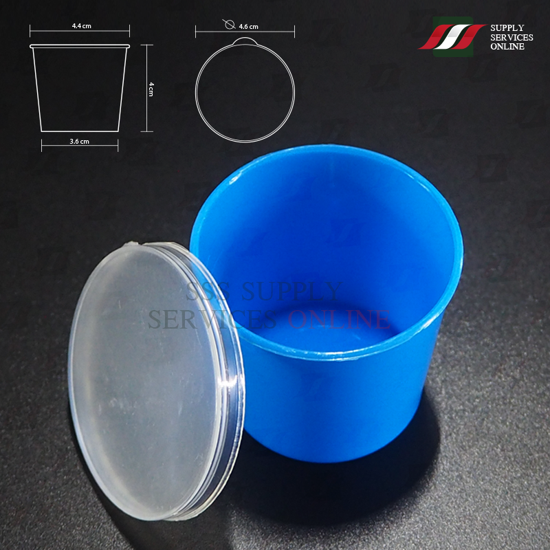กระปุกเก็บอุจจาระ 40 มิลลิลิตร สีฟ้า Stool Container 40mL