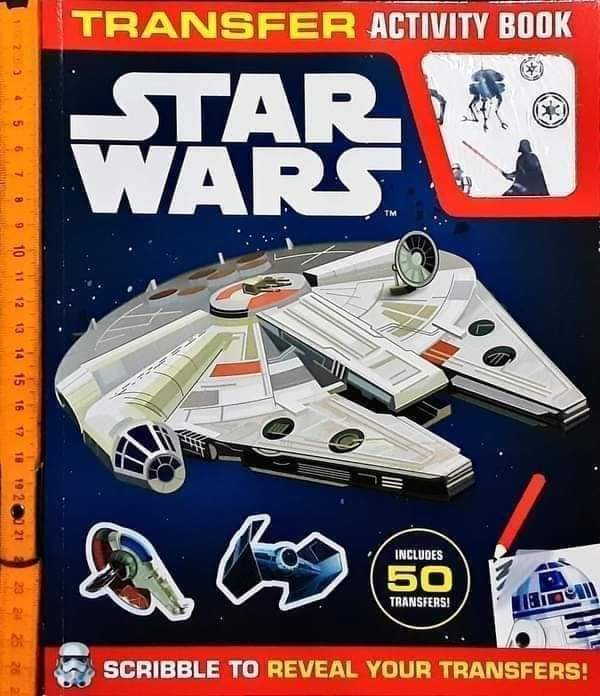 Activities Book หนังสือกิจกรรม สติ๊กเกอร์ ภาษาอังกฤษ 🍅🍓TRANSFER ACTIVITY BOOK STARWARS (50 transfers)/สภาพ 90% ใหม่นอกซีล