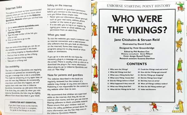 Knowledge Book** ð
ðUsborne Starting point History WHO WERE THE VIKINGS?