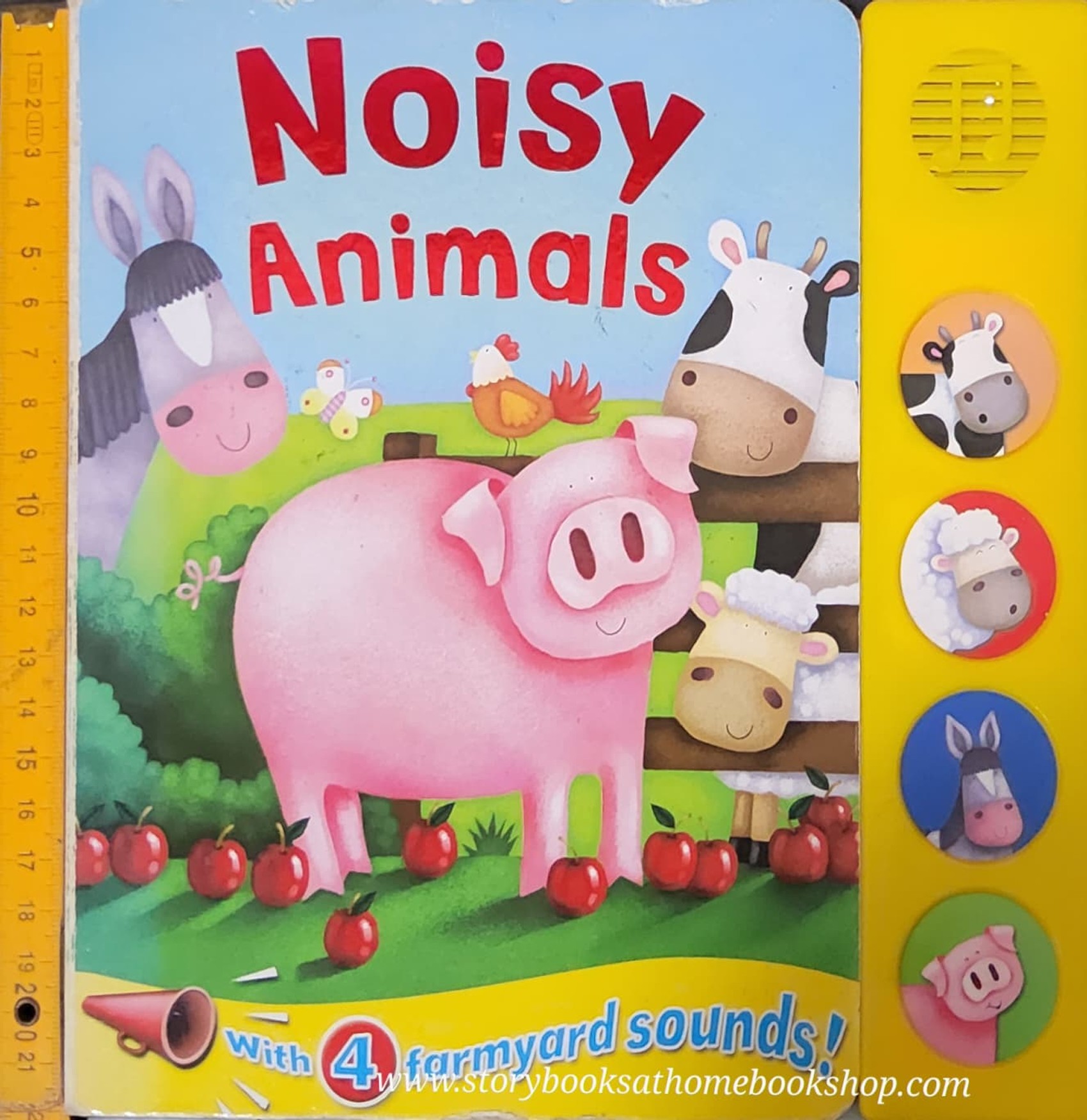 SOUND Board Book** 🍅🍓NOISY ANIMALS WITH 4 SOUNDS