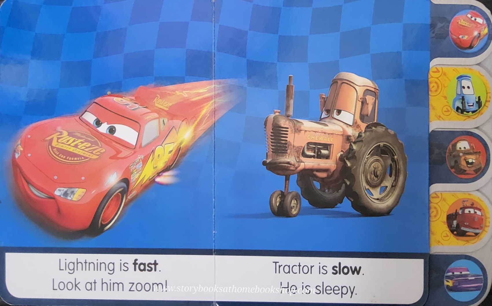 BOARD BOOK** 🍅🍅DISNEY PIXAR CARS MY FIRST OPPOSITS