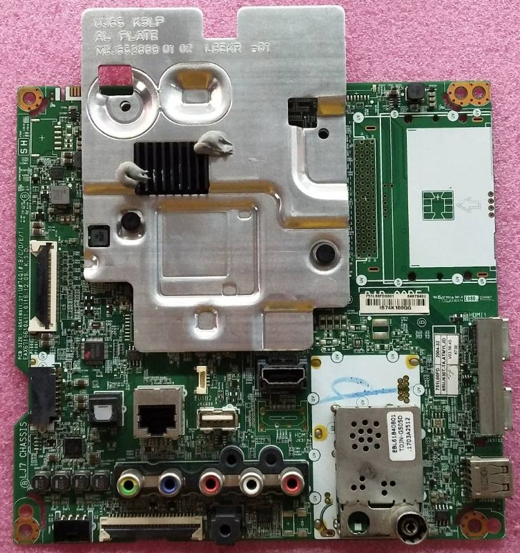 เมนบอร์ดทีวี แอลจี LG อะไหล่ของแท้ถอดจากเครื่อง ใช้กับรุ่น 65UJ630T-TA.ATMYLJD