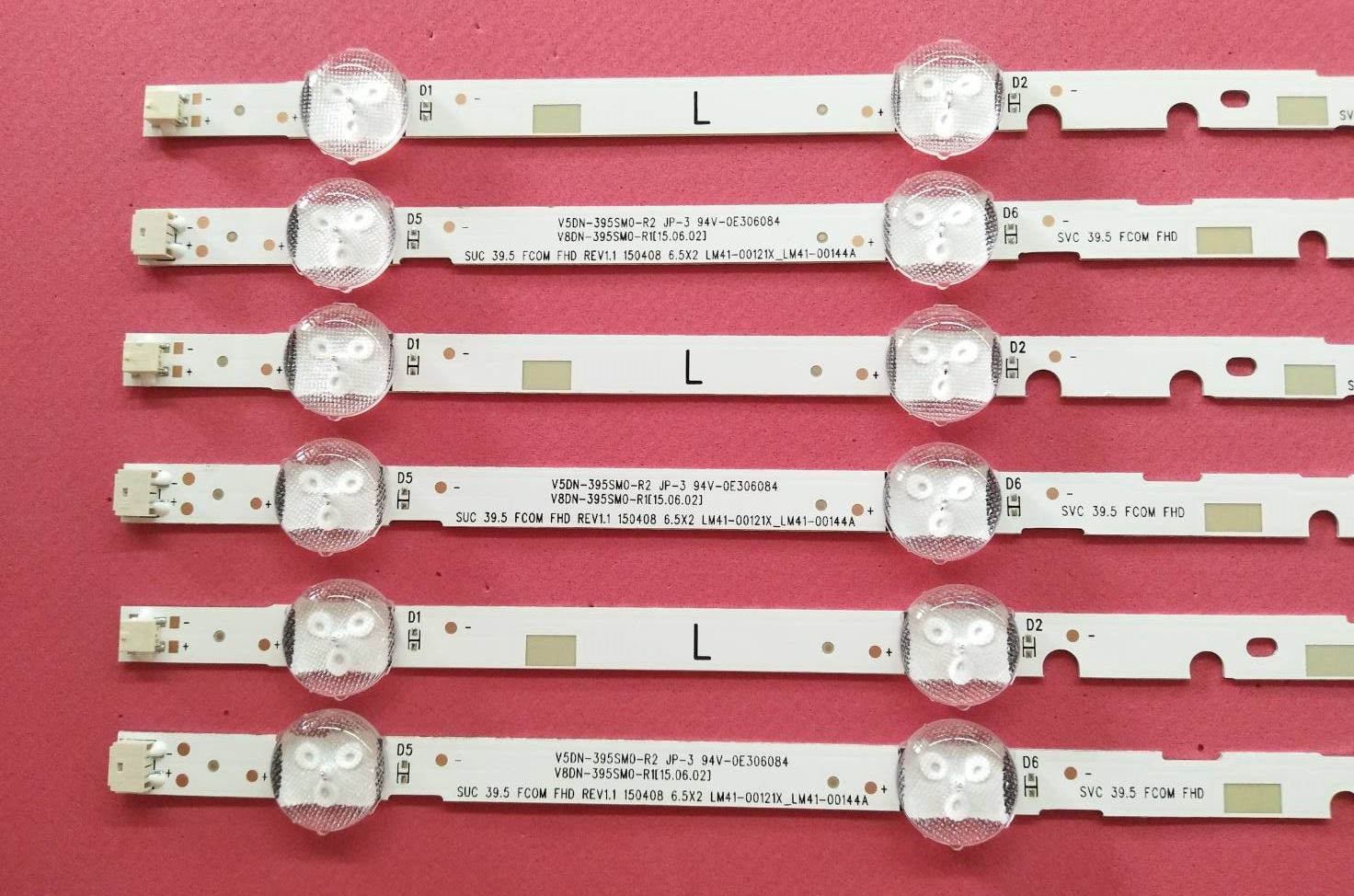 หลอดLEDแบ็คไลท์ซัมซุง (SAMSUNG)ของใหม่โรงงาน ใช้กับรุ่นHG40AE460SK HG40AE570SK UA40J5000AK UA40J5200AK UA40J5200DK UA40J5250DK UA40M5000AK UA40M5100AK UA40M5100DK UA40N5000 (1ชุด3แถว 6ชิ้น)