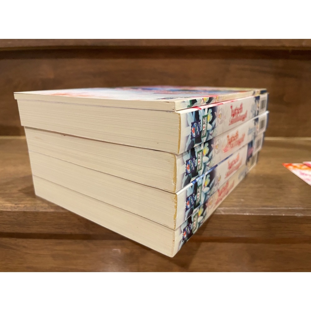 BOXSET ในสวนรัก - เด็ดดอกไม้ใส่แจกันรัก/ดอกไม้ร่ายมนต์รัก/เล่ห์ลวงบ่วงดอกไม้/ดอกไม้ในอ้อมกอดรัก + เล่มพิเศษ (มือสอง)
