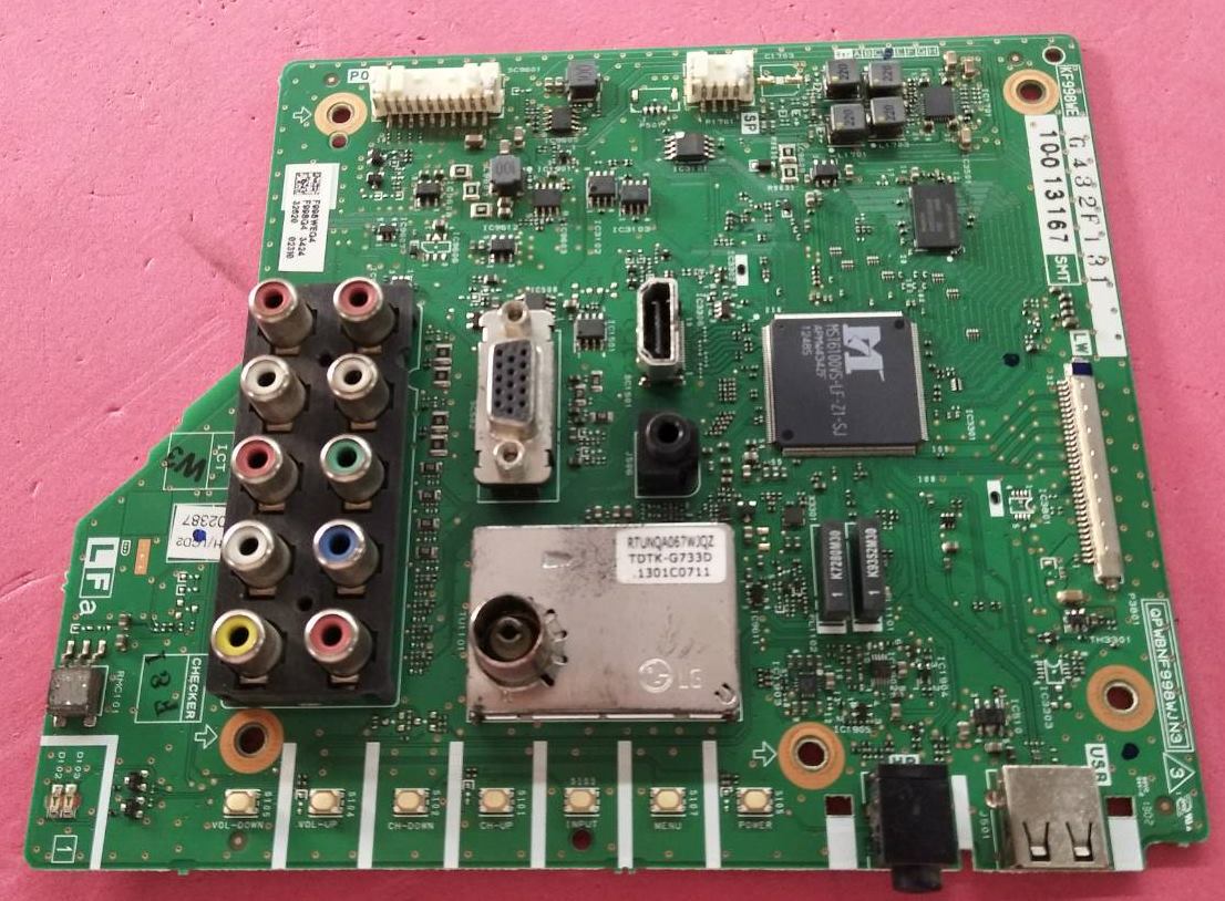Main Board SHARP (เมนบอร์ด ชาร์ป) อะไหล่แท้/ของถอดจากเครื่อง ใช้กับรุ่น :LC-32LE340M พาร์ท QPWBNF998WJN2