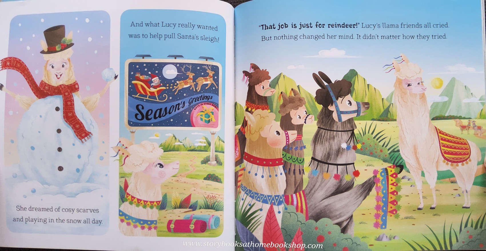 หนังสือนิทานปกอ่อน** 🍅🍓Christmas Llama by STEPHANIE MOSS