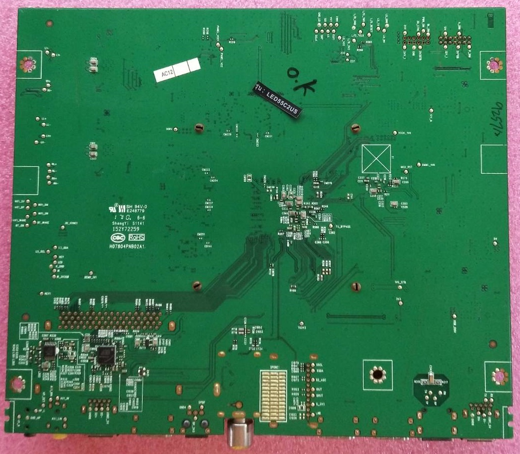 เมนบอร์ดทีวี ทีซีแอล TCL ของแท้ถอดจากเครื่อง รุ่นLED55C2US พาร์ท 40-MT58CU-MAB4HG