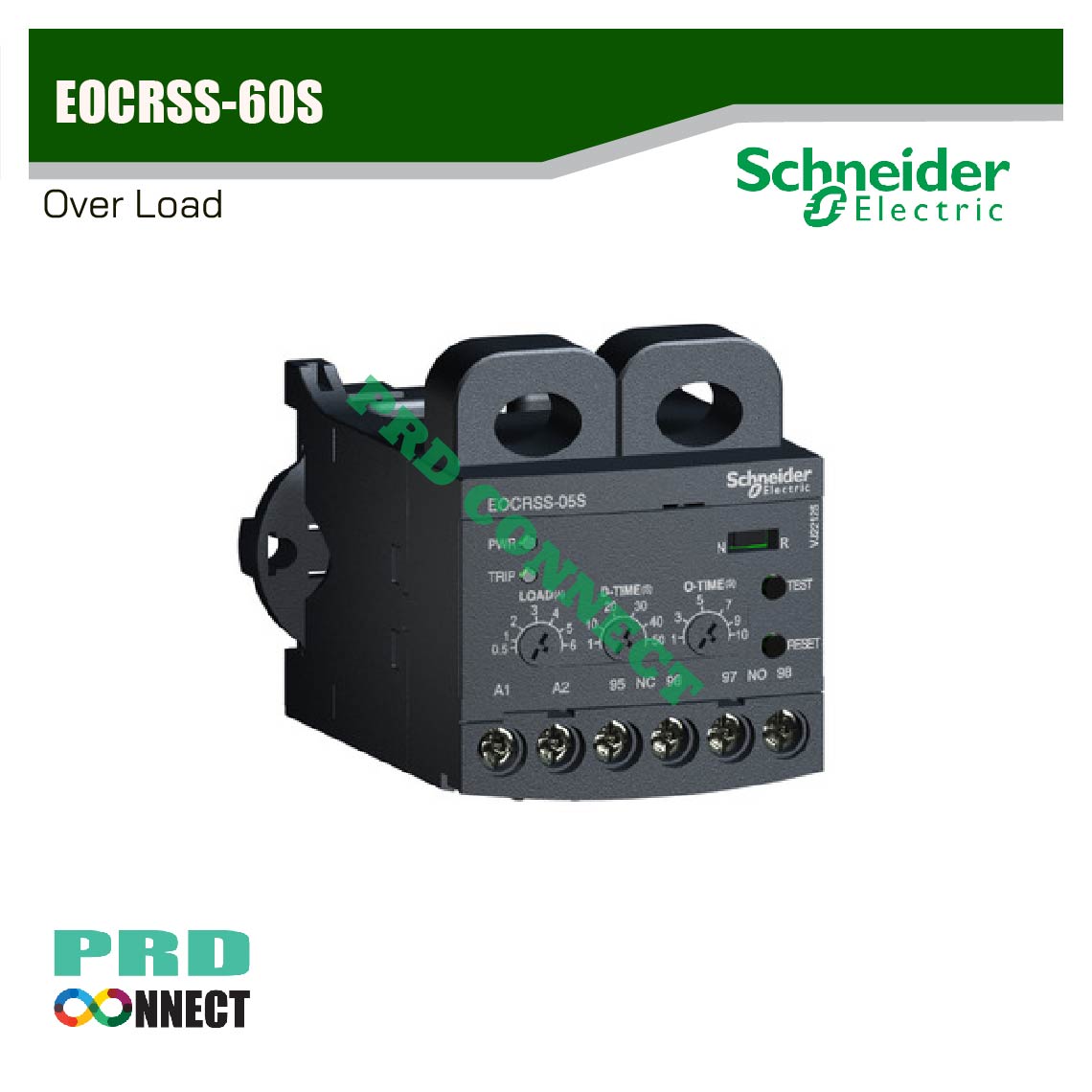 EOCRSS-60S, electronic overcurrent relay - 5-60A - 220 VAC, Schneider electric โอเวอร์โหลดรีเลย์ ชไนเดอร์