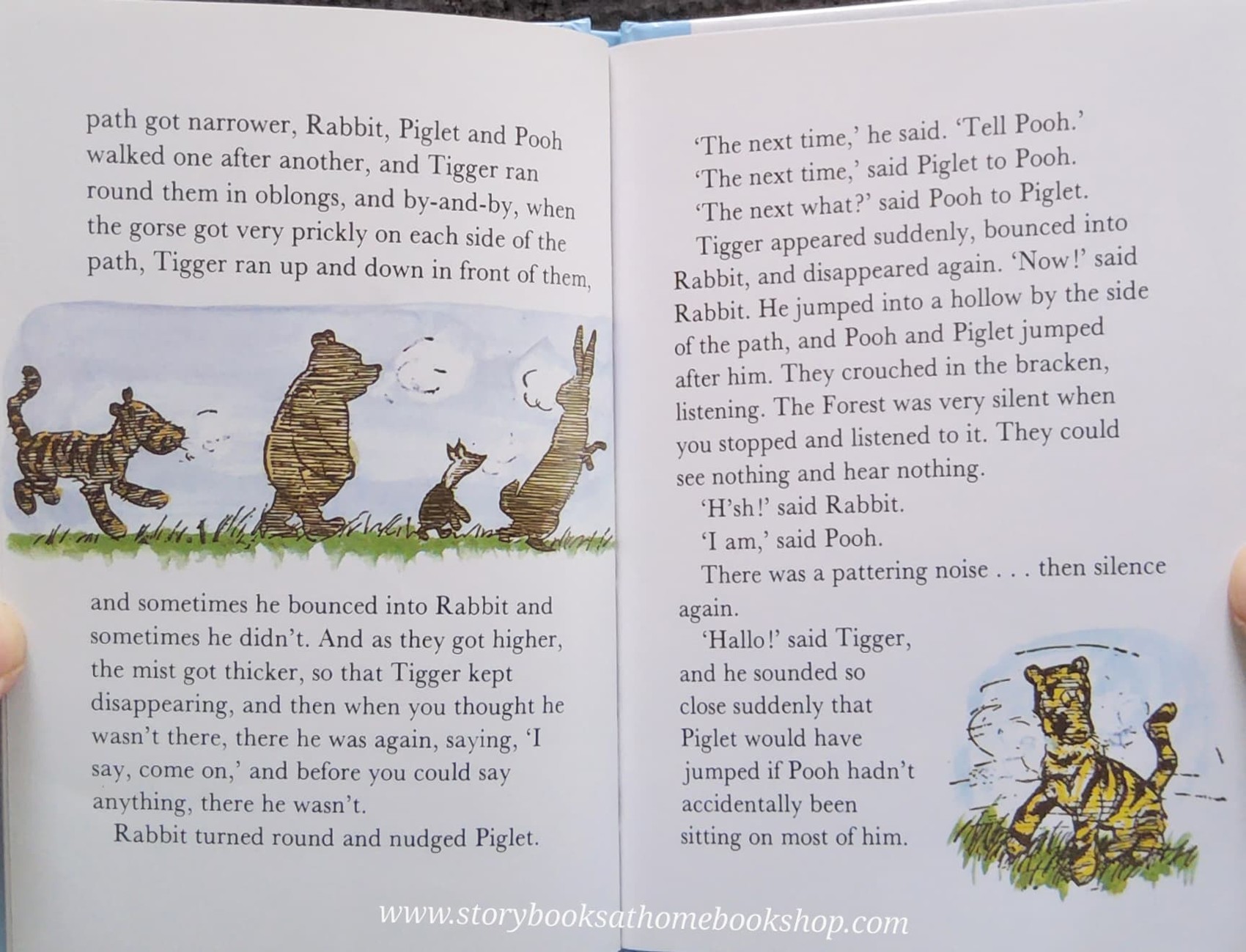 หนังสือนิทานปกแข็ง** 🍅🍅WINNIE THE POOH STORY BOOK : TIGGER IS UNBOUNCED#16 BY A.A. MILNE