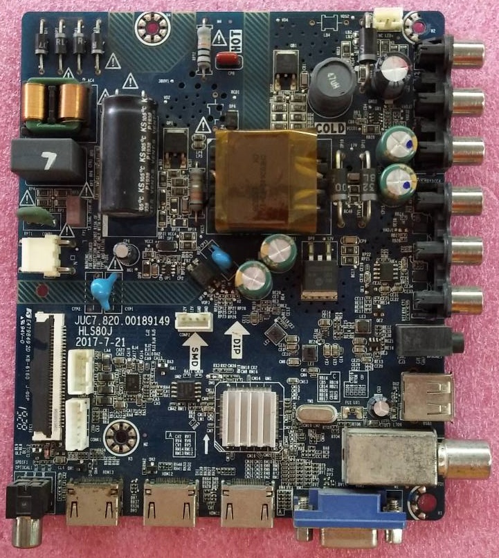 One Board SINGER(วันบอร์ด ซิงเกอร์)อะไหล่แท้/ของถอด รุ่นLED32DIF พาร์ทJUC7.820.00189149 ทีบาร์ ST3151A05-8