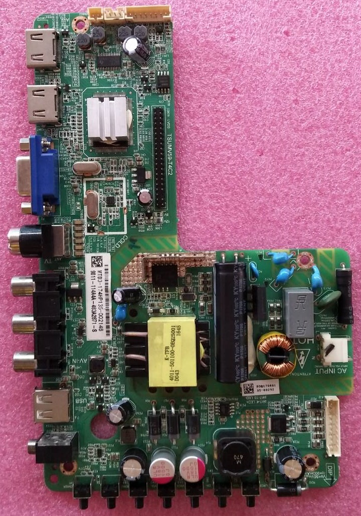 เมนบอร์ดที PHILIPS (ฟิลลิปส์) ของแท้ถอดจากเครื่อง รุ่น24PHA4100S/98 พาร์ทTSUMV59-T4C2 เวอร์ชั่นจอV236BJ1-P01