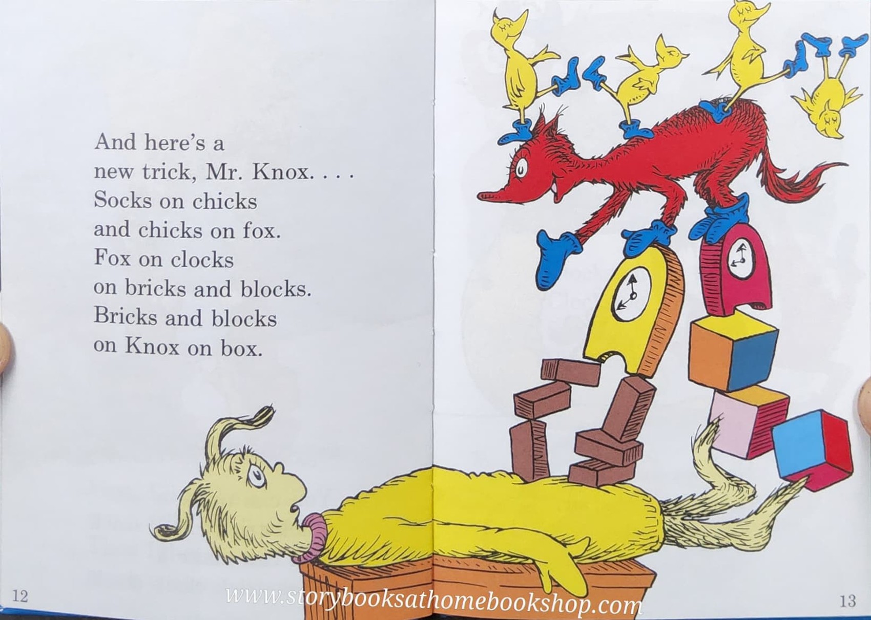 หนังสือนิทานปกแข็ง** 🍅🍓FOX IN SOCKS BY DR.SEUSS