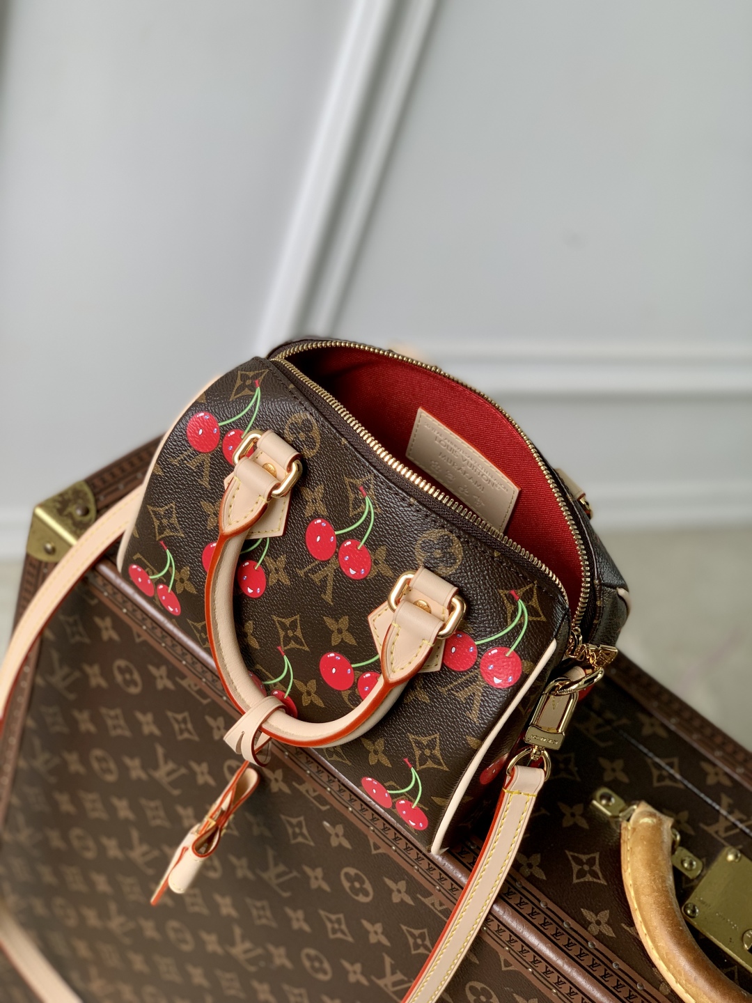 [Pre-order]กระเป๋า LouisVuitton LV x TM Speedy Bandoulière 20 Cherry blossom งานคุณภาพที่ดีที่สุด