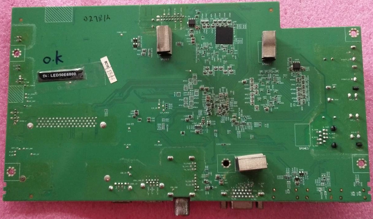 เมนบอร์ดทีวีทีซีแอล TCL อะไหล่แท้#มือสองพร้อมใช้งาน รุ่นLED50E6800 พาร์ท 40-RT95L1-MAB2HG