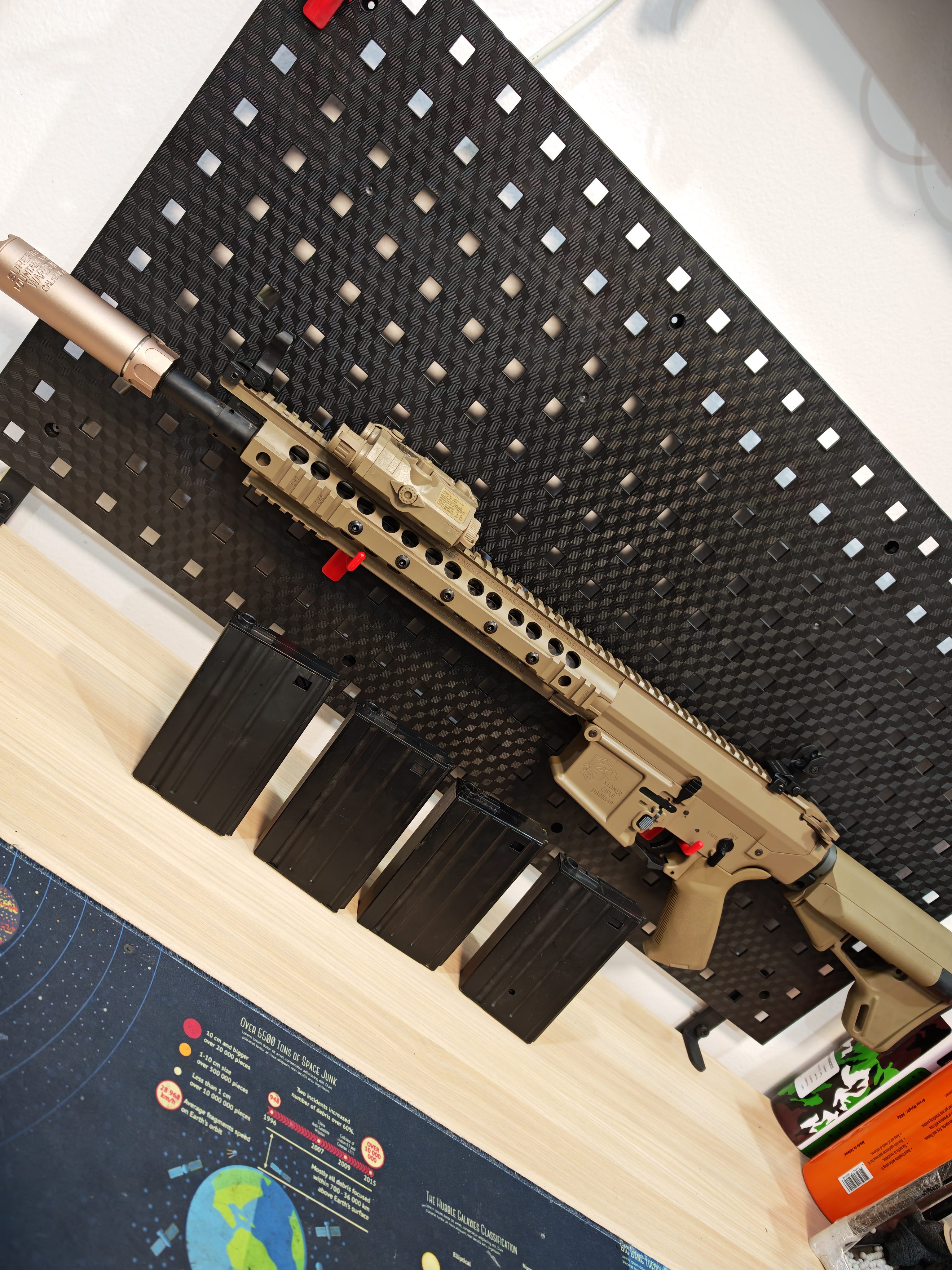 E&C 902-1 S2 M110 K1 Carbine บอดี้โลหะ Jr.Custom Gen 2 AEG BB Gun บีบีกัน Airsoft Gun ปืนอัดลม ปืนยาวไฟฟ้า มือสอง