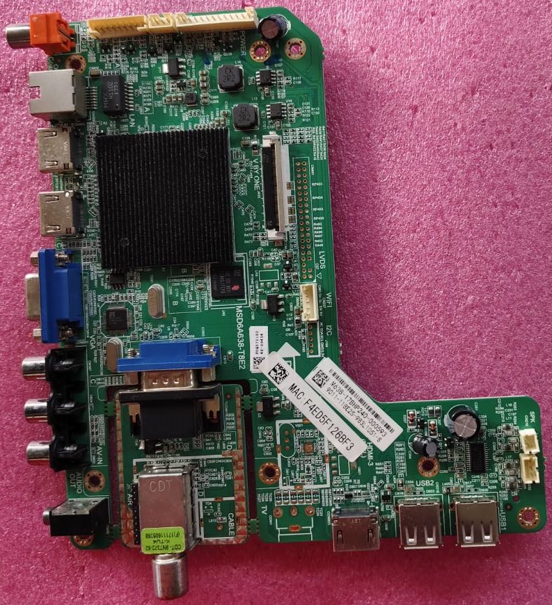 เมนบอร์ดทีวีฟิลลิปส์ PHILIPS อะไหล่แท้#มือสองพร้อมใช้งาน ใช้กับรุ่น55PUT6002/67 ทีคอน 6870C-0837A ทีบาร์LC550EGY(SK)(A5)