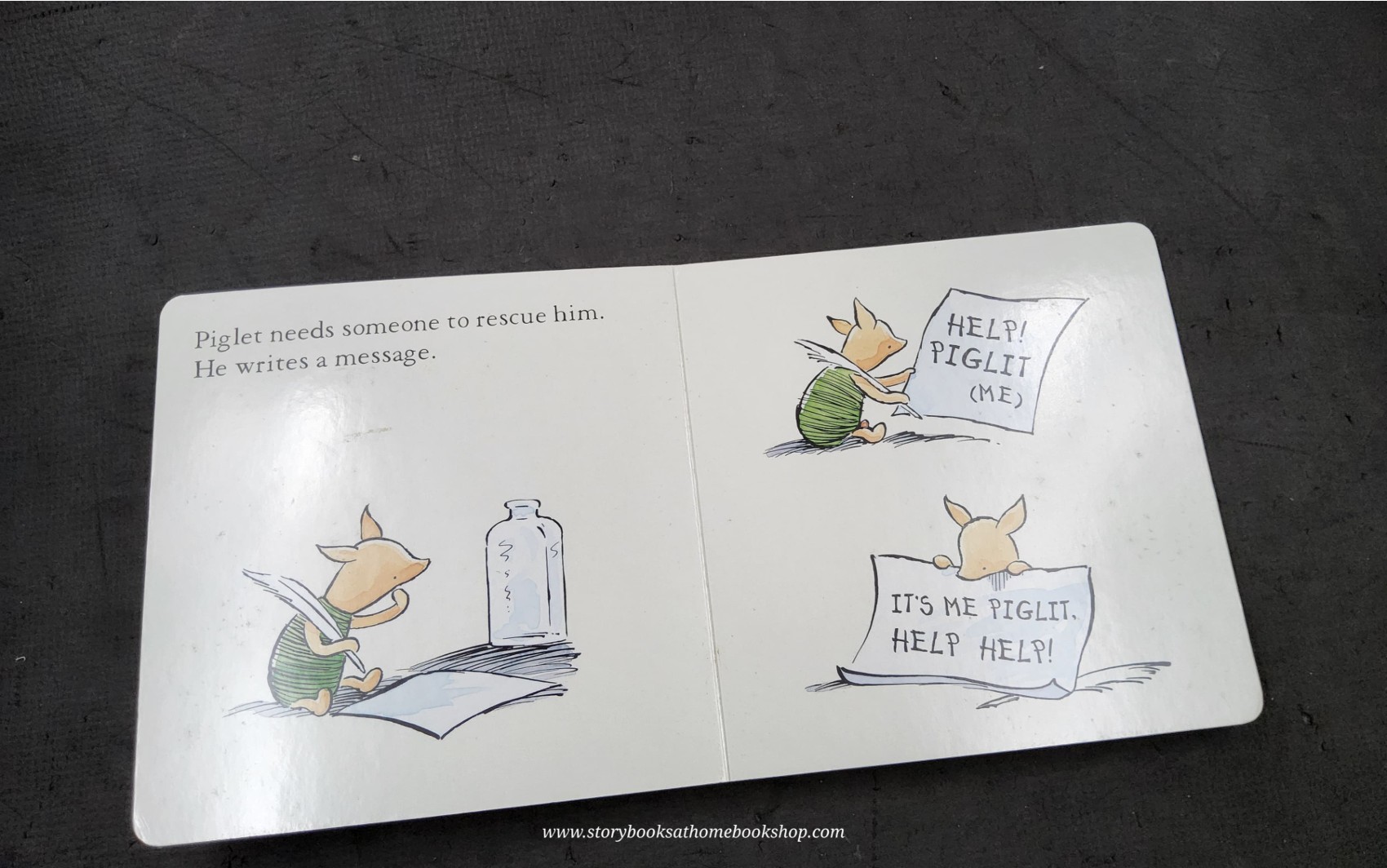 BOARD BOOK** ♥️WINNIE THE POOH STORYBOOK: PIGLET'S RAINY DAY