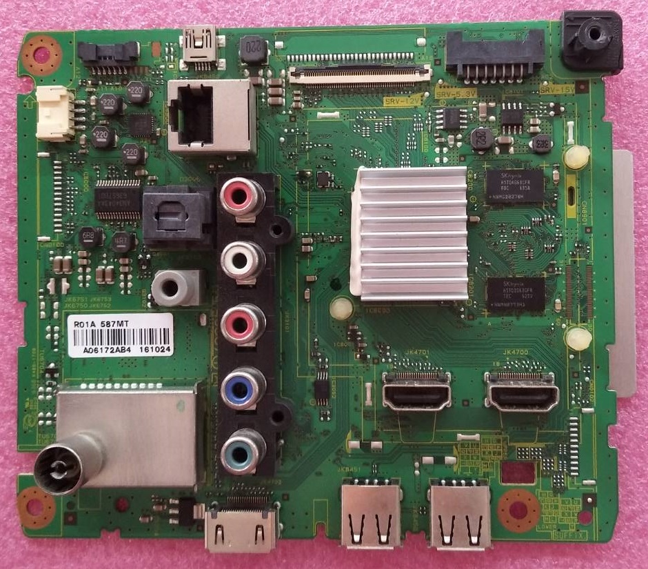 Main Board Panasonic (เมนบอร์ดพานาโซนิค) ของแท้ถอดจากเครื่อง ใช้กับรุ่น TH-49DS630T พาร์ทบอร์ด TNP4G587