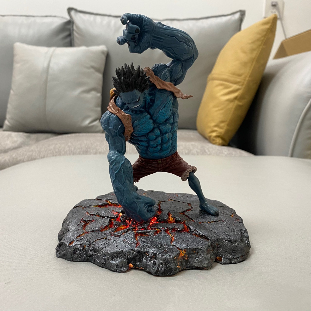 GK002ฉากพื้นหิน (มีไฟ) ไดโมราม่า ฐานวางโมเดล ฟิกเกอร์ งานฉาก งานเรซิ่น GK Resin Diorama ground Model Figure