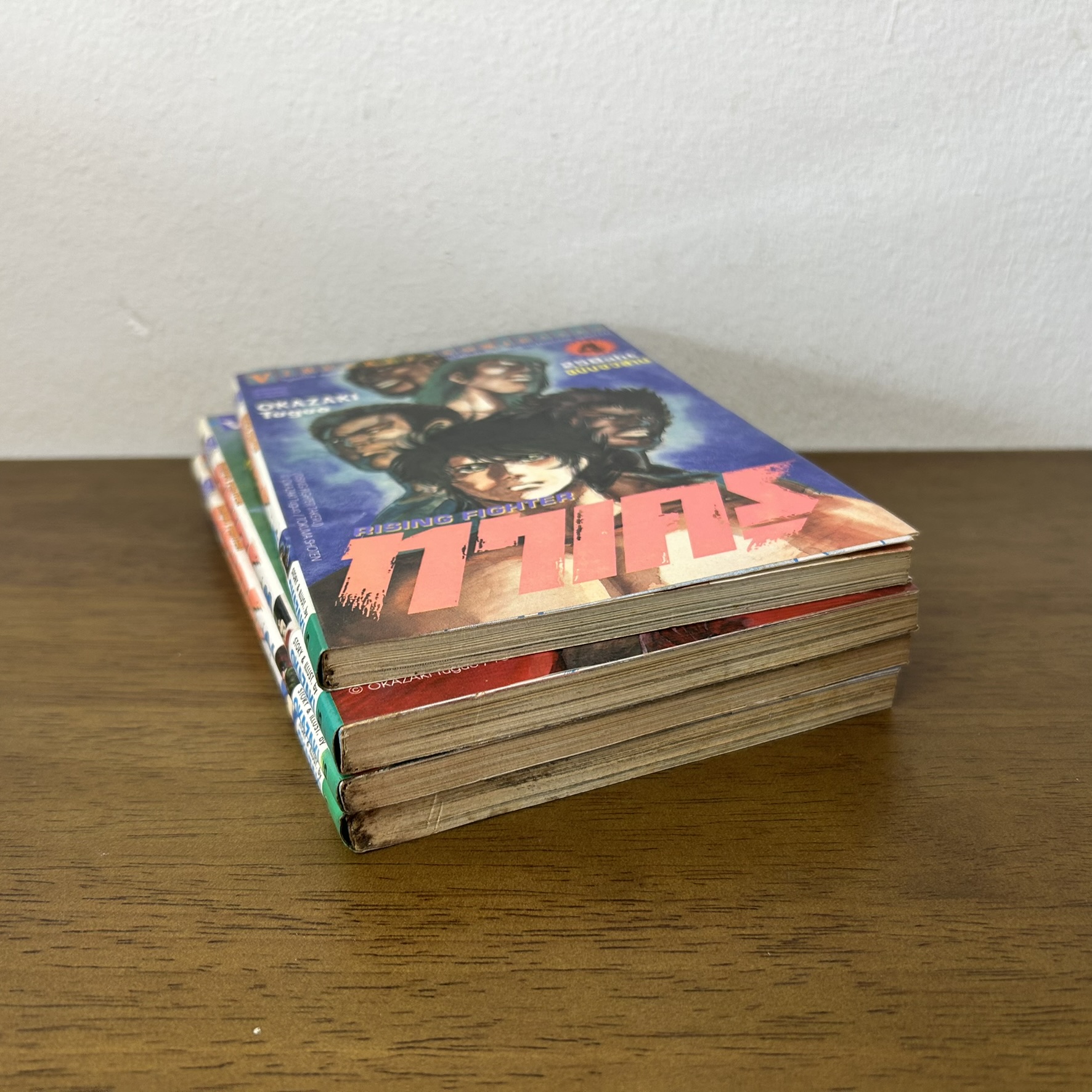 [MANGA] Rising Fighter ทาเครุ เล่ม 1-4 จบ ครบชุด ... OKAZAKI (มือสอง) มังงะ การ์ตูน วิบูลย์กิจ