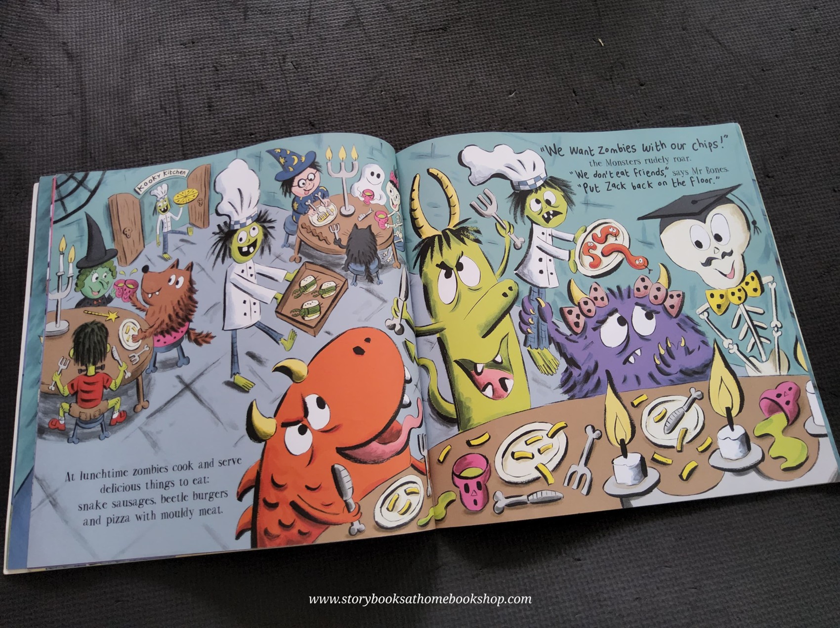 หนังสือนิทานปกอ่อน** 🍓🍓FIRST DAY AT SKELETON SCHOOL BY SAM LLOYD