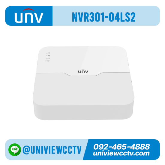 เครื่องบันทึก UNIVIEW รุ่น NVR301-04LS2 จำนวน 4 ช่อง