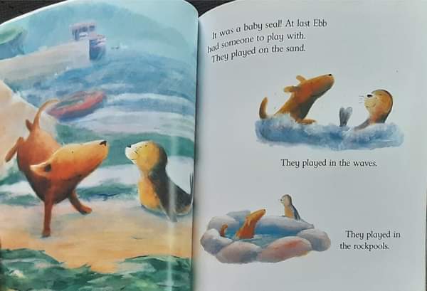 หนังสือนิทานปกอ่อน ** 🍅🍓 Ebb and Flo and the Baby seal by Jane Simmons