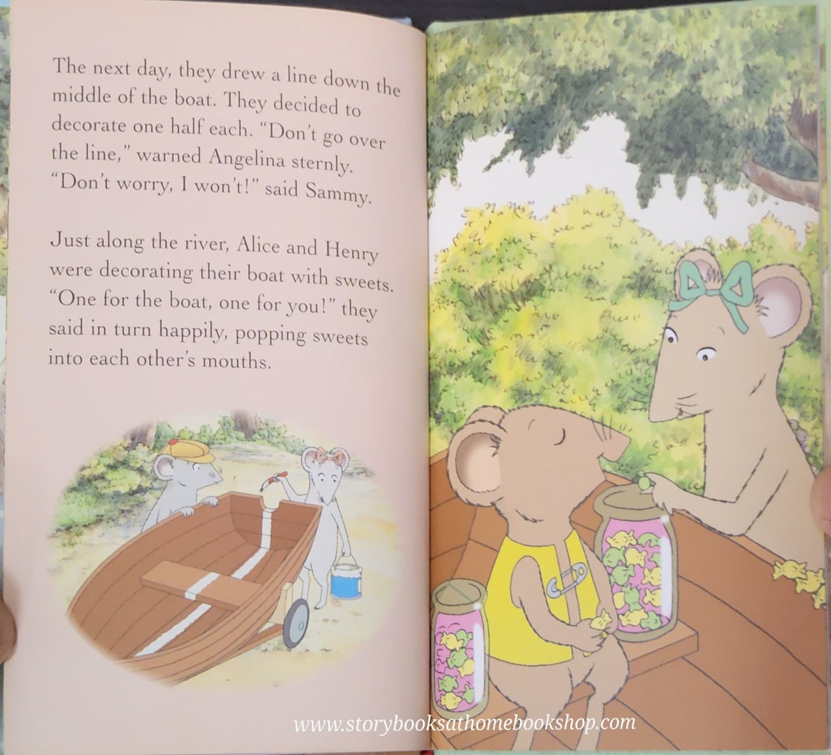 หนังสือนิทานปกแข็ง** 🍅🍅ANGELINA BALLERINA:TWO MICE IN A BOAT