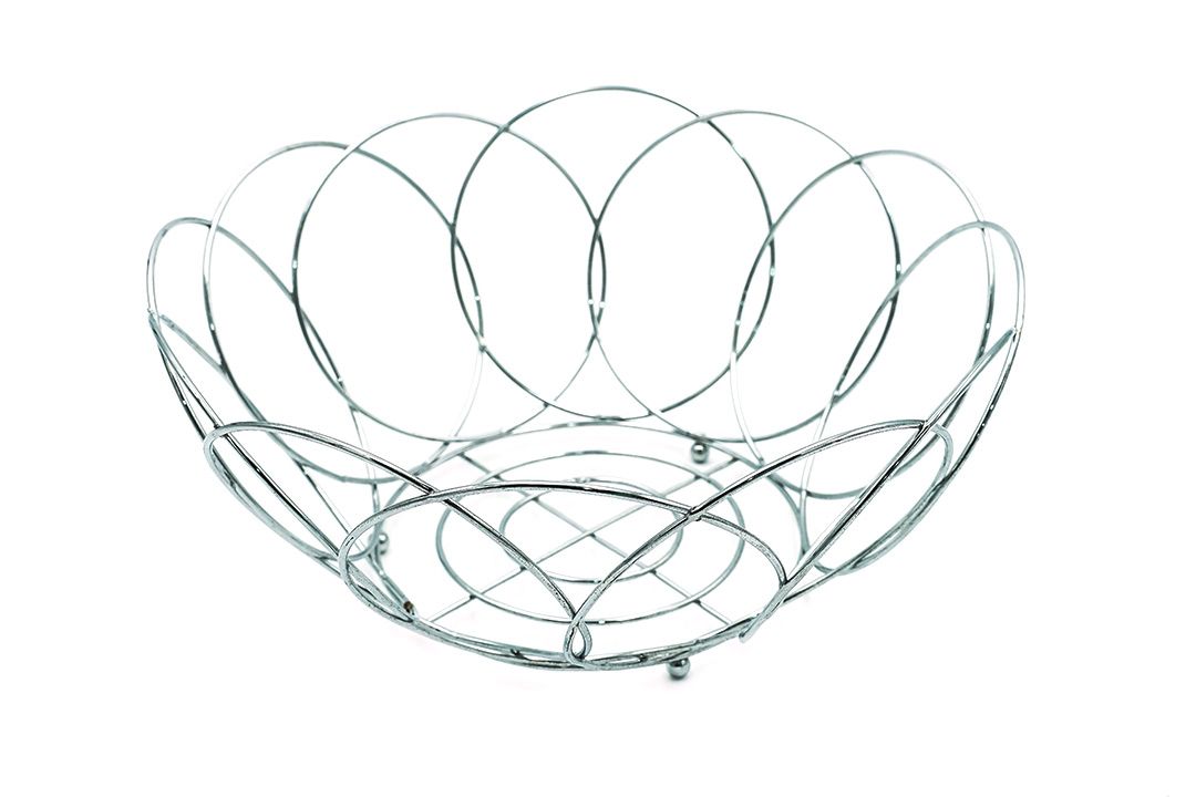 Fruit basket ตะกร้าผลไม้ สแตนเลส 25x25x12 cm