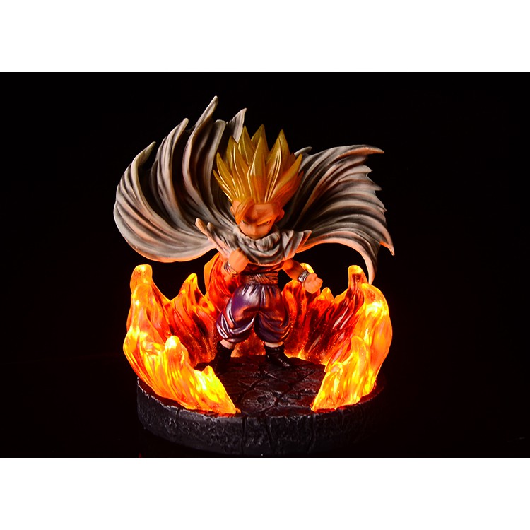 GK Resin Diorama Fire Wall light up งานเรซิ่น ฐานฉากกำแพงไฟ (มีไฟ)