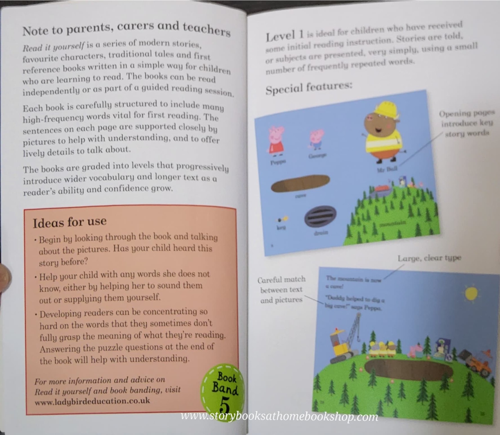 หนังสือนิทานปกอ่อน** 🍓🍓 READ IT YOURSELF LEVEL1:PEPPA PIG DADDY PIG'S LOST KEY