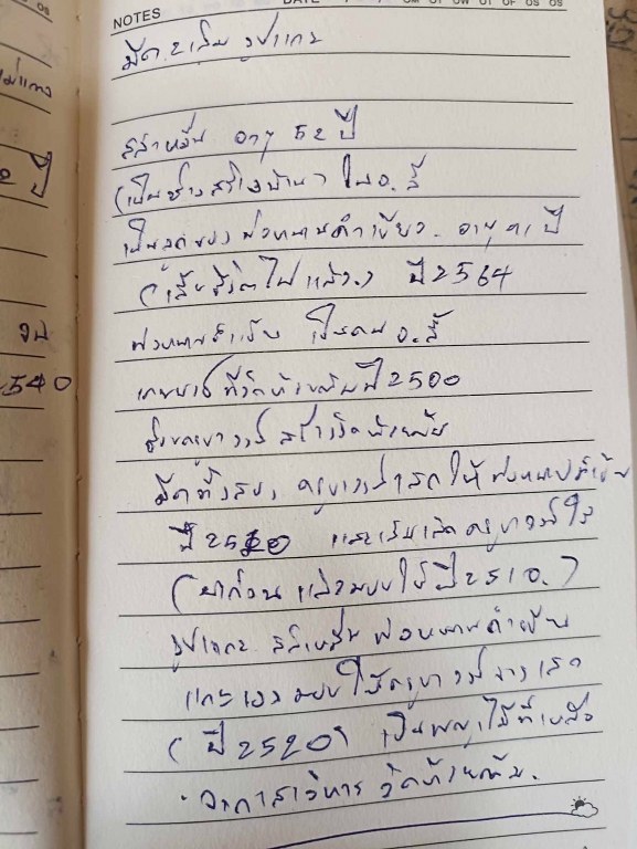 ราคาชิ้นละ 2700 บาท มีด 2 เล่ม และไม้แกะรูปเหมือนหลวงปู่ครูบาชัยยะวงศา ทั้ง 3 อย่างนี้ได้มาจากสล่าหมื่น อายุ 52 ปี (บันทึก พ.ศ.2567) เป็นลูกพ่อหนานคำเขียว เสียชีวิตแล้วเมื่อปี 2564 ตอนอายุ 91 ปี เคยบวชที่วัดห้วยต้มเมื่อปี 2500
