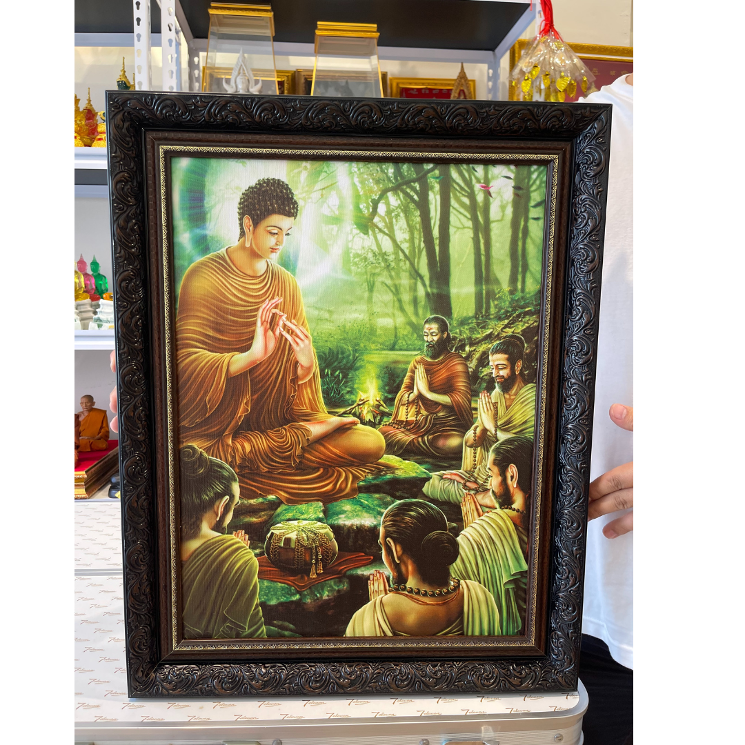 ภาพพระพุทธเจ้า พร้อมกรอบ