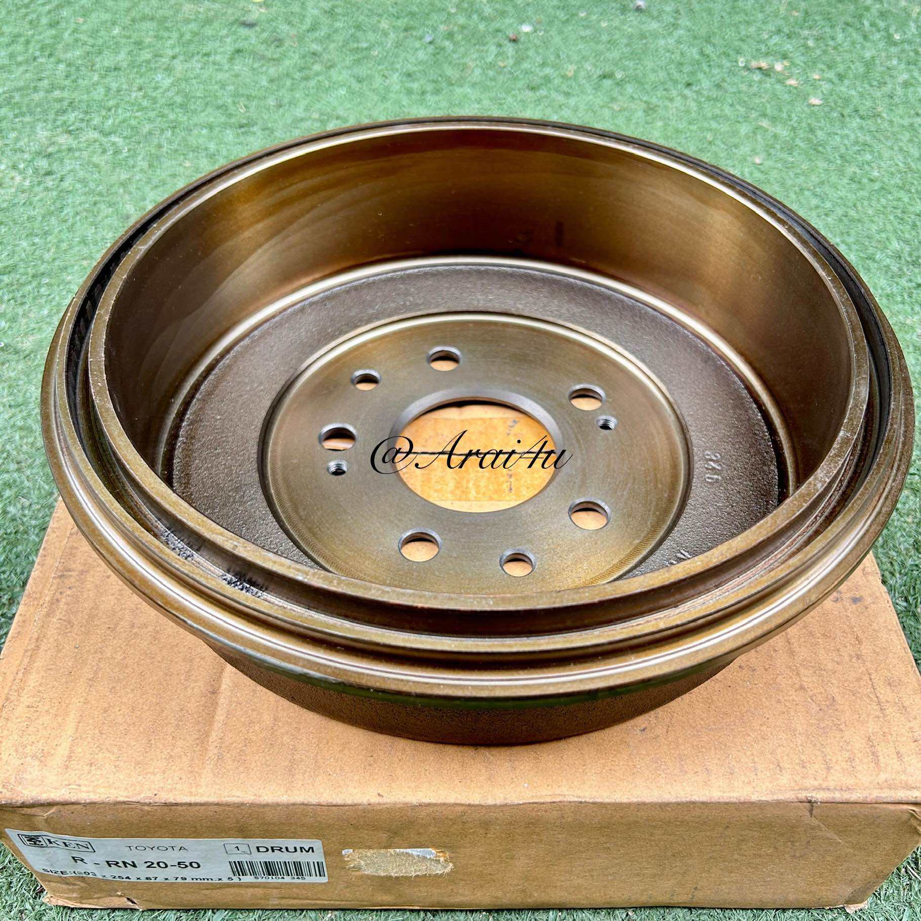 จานดรัมหลัง TOYOTA RN20-50 MTX โตโยต้า ไมตี้เอ็กซ์ SIZE: 303x254x67x79mm.