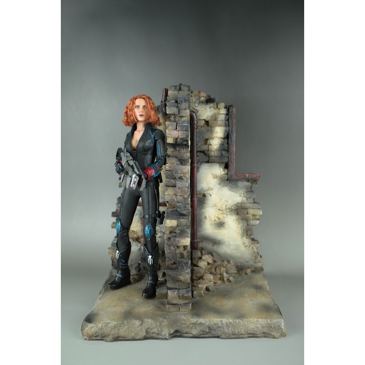 Diorama 1/6 งานฉากไดโอราม่า ฉากซากกำแพงสูง32CM งานผ้า 1/6 12นิ้ว