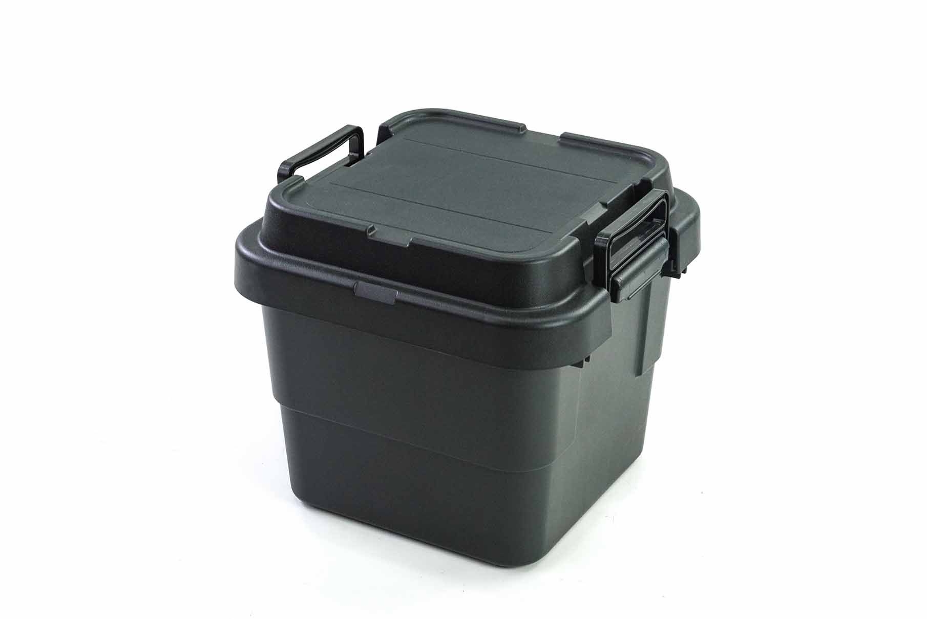 Camping box กล่องลังเก็บของ 30L JP Quality หนา ไม่ไฟฟ้าสถิต 38x38x36cm สีดำ TRUNK CARGO