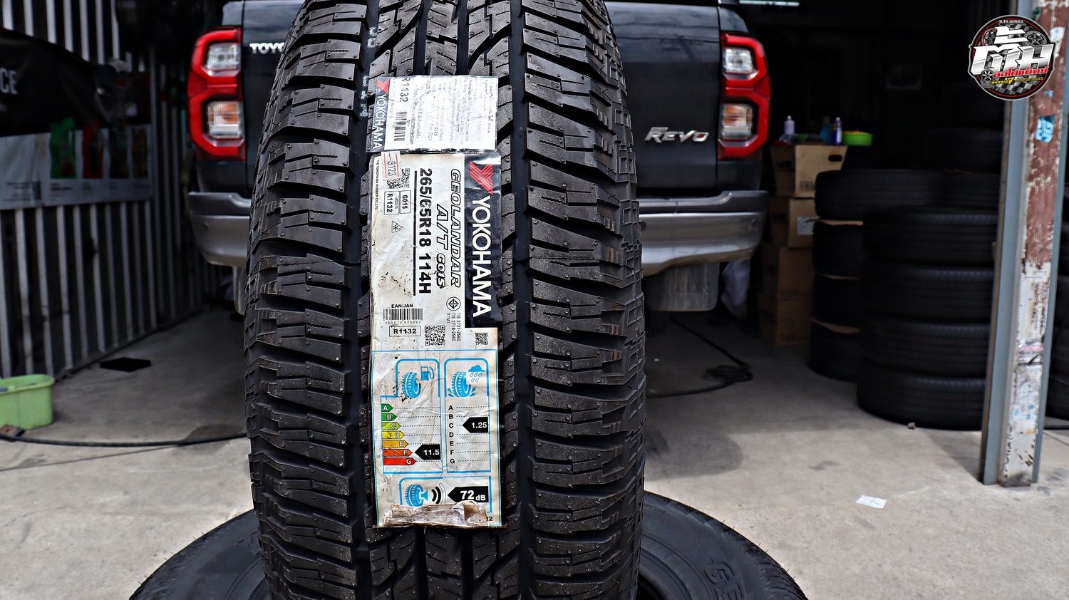 TOYOTA REVO ROCCO เปลี่ยนยาง YOKOHAMA GEOLANDAR AT G015 265/65R18 114H