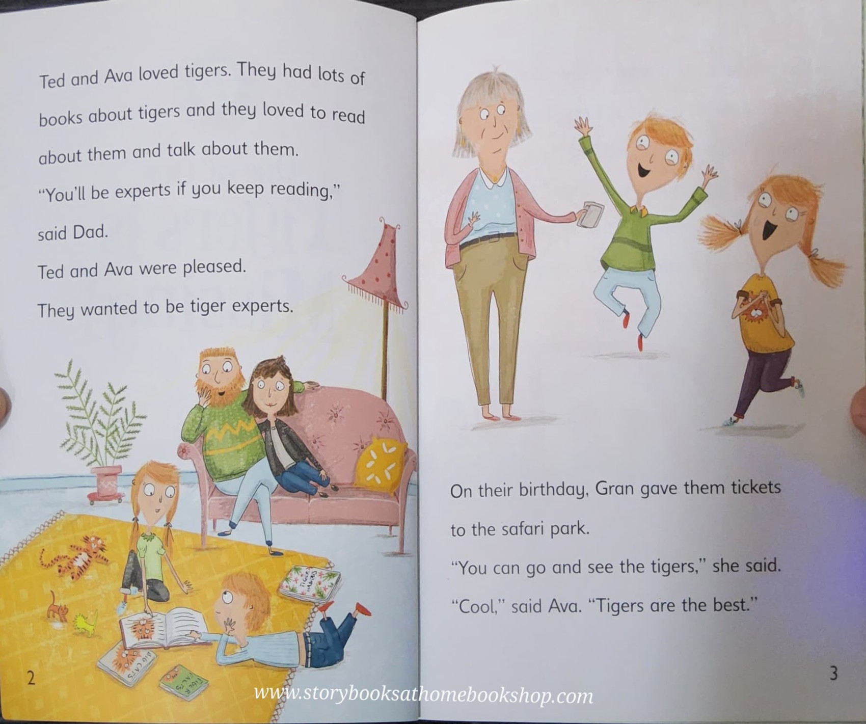 หนังสือนิทานปกอ่อน ** 🍅🍓READING CHAMPION:ONE OF OUR TIGERS IS MISSING BY SUE GRAVES AND PAULINE REEVES