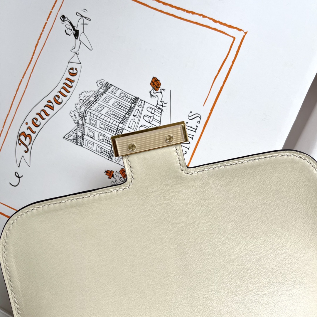 [Pre-order]กระเป๋าสะพายสุดชิค Hermes Constance18 Nata Epsom leather Gold hardware full handmade 100% คุณภาพ VIP เกรดดีที่สุด