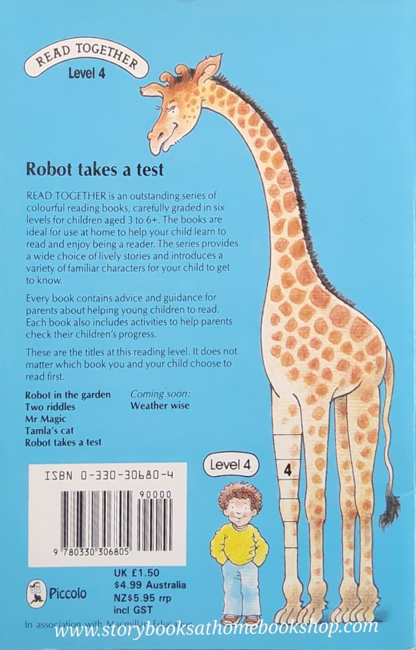 หนังสือนิทานปกอ่อน** 🍅🍅READ TOGETHER:ROBOT TAKES A TEST BY HELEN AMOLD