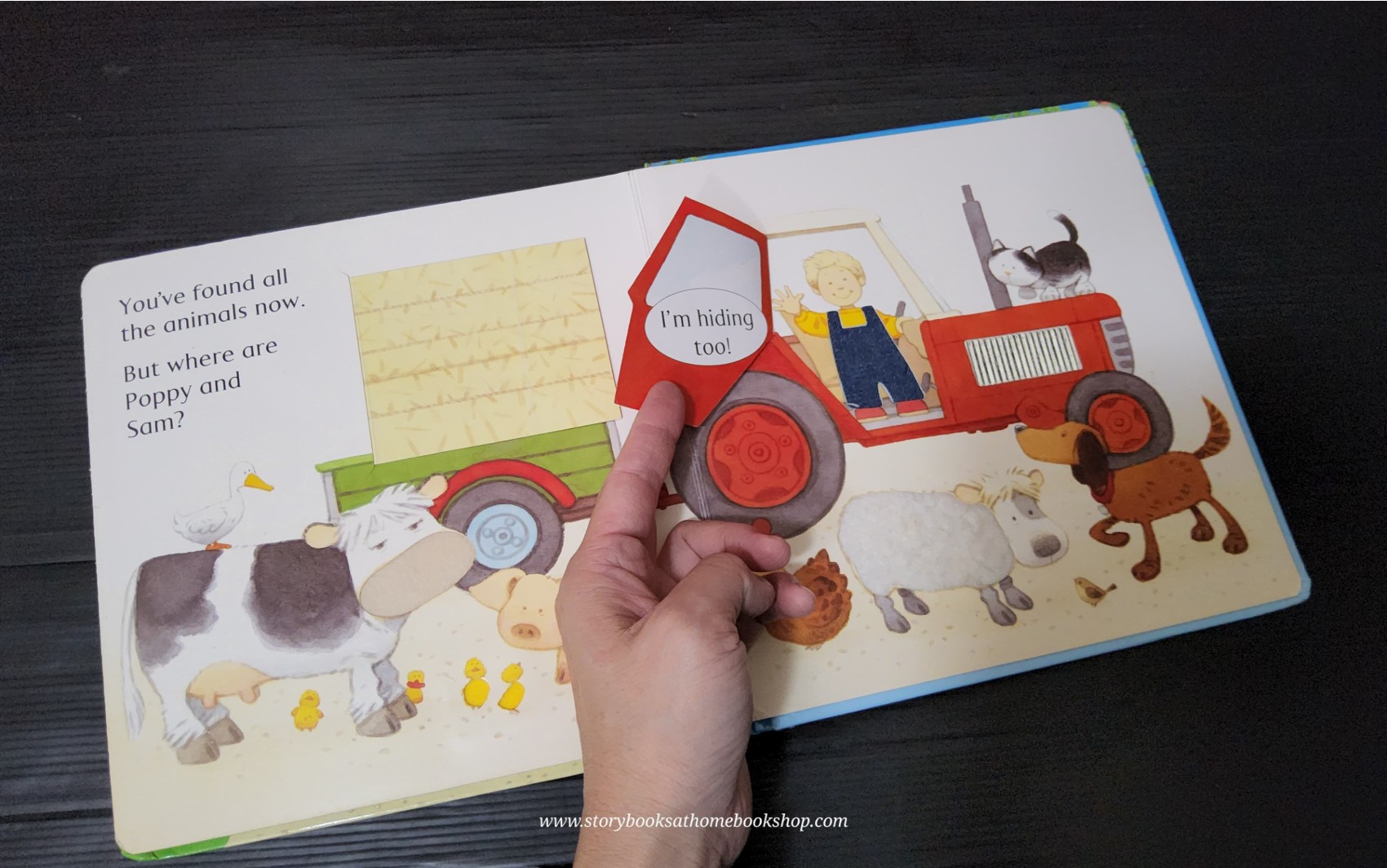TOUCH AND FEEL FLAPS BOARD BOOK** ð
ðUSBORNE FARMYARD TALES POPPY AND SAM'S ANIMAL HIDE-AND-SEEK