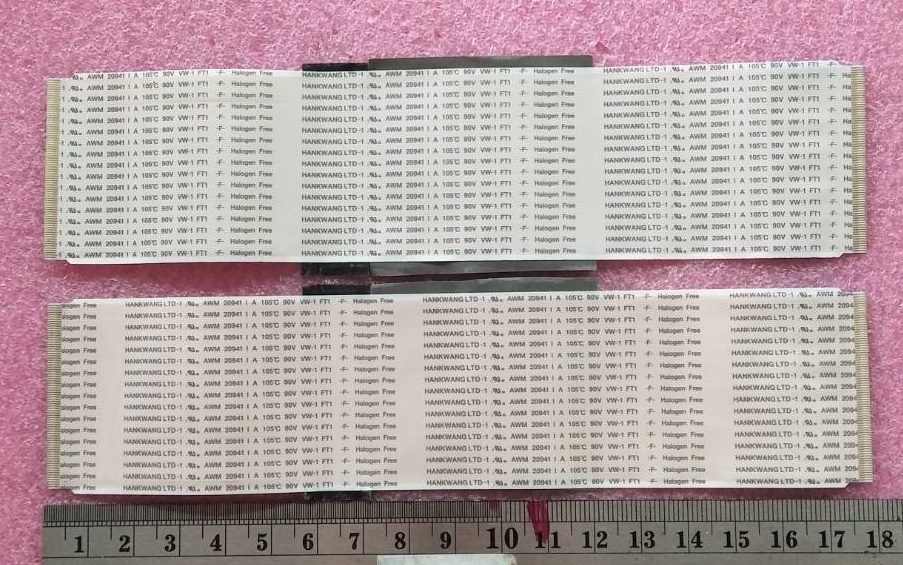 สายแพจากทีคอนไปจอ แอลจี LG ของแท้ถอดจากเครื่อง รุ่น 60LF630T และรุ่นอื่นที่เหมือนกัน