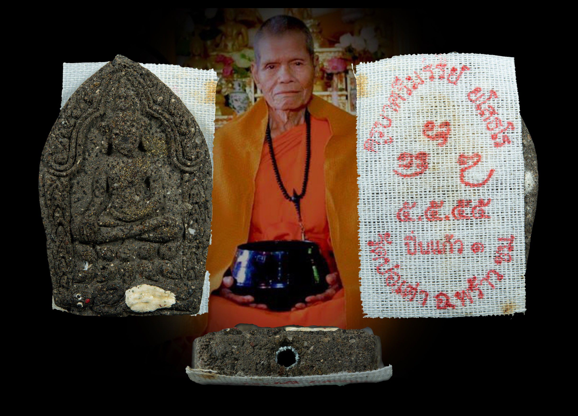 พระขุนแผนปิ่นแก้ว รุ่น ๑ ครูบาศรีมรรย์ วัดบ่อเต่า เชียงใหม่