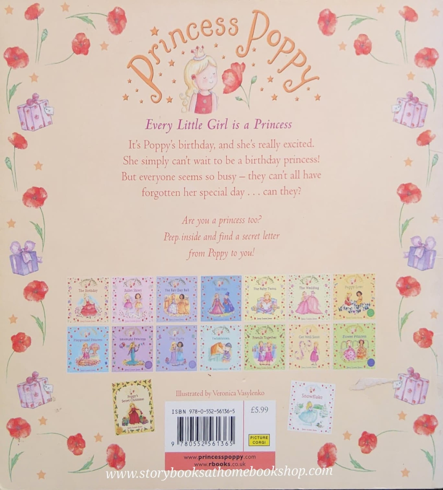 หนังสือนิทานปกอ่อน** 🍅🍓PRINCESS POPPY THE BIRTHDAY
