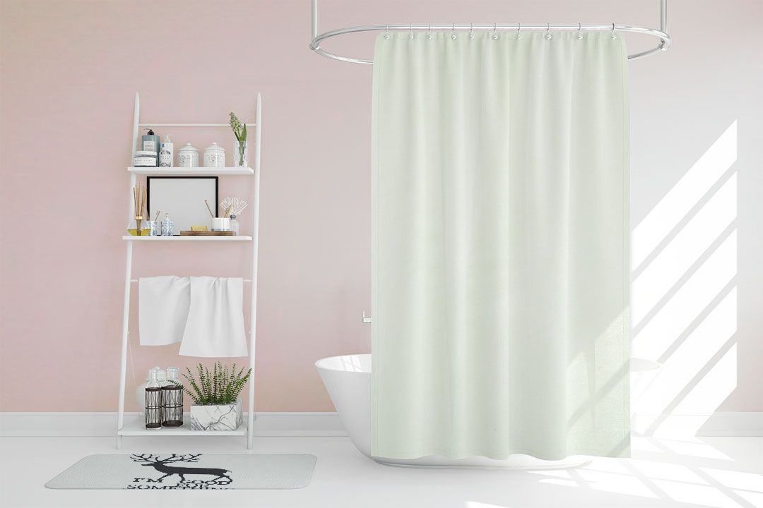 Shower curtain ผ้าม่านห้องน้ำ PEVA ม่านห้องน้ำโรงแรม รีสอร์ท 180x220cm